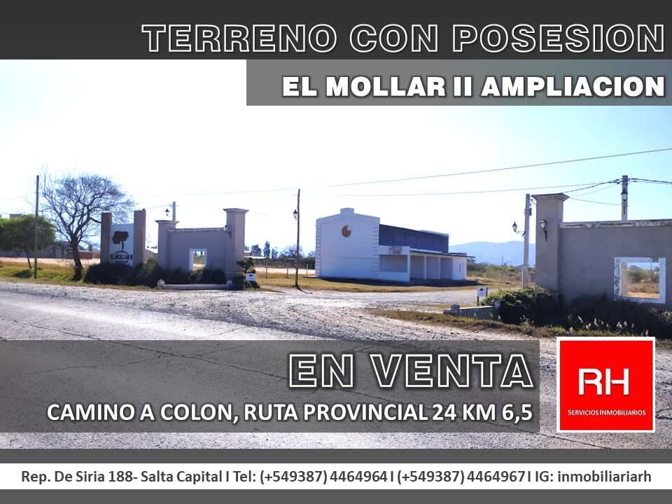 Terreno en ampliación El Mollar 2