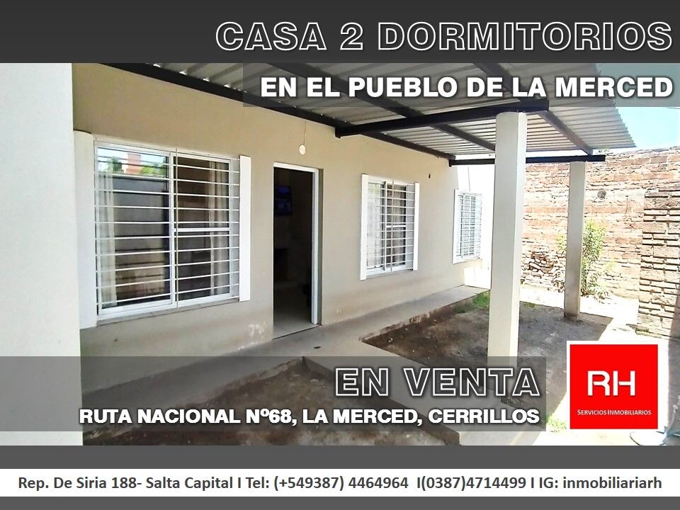Casa de 2 dormitorios con galería y cochera