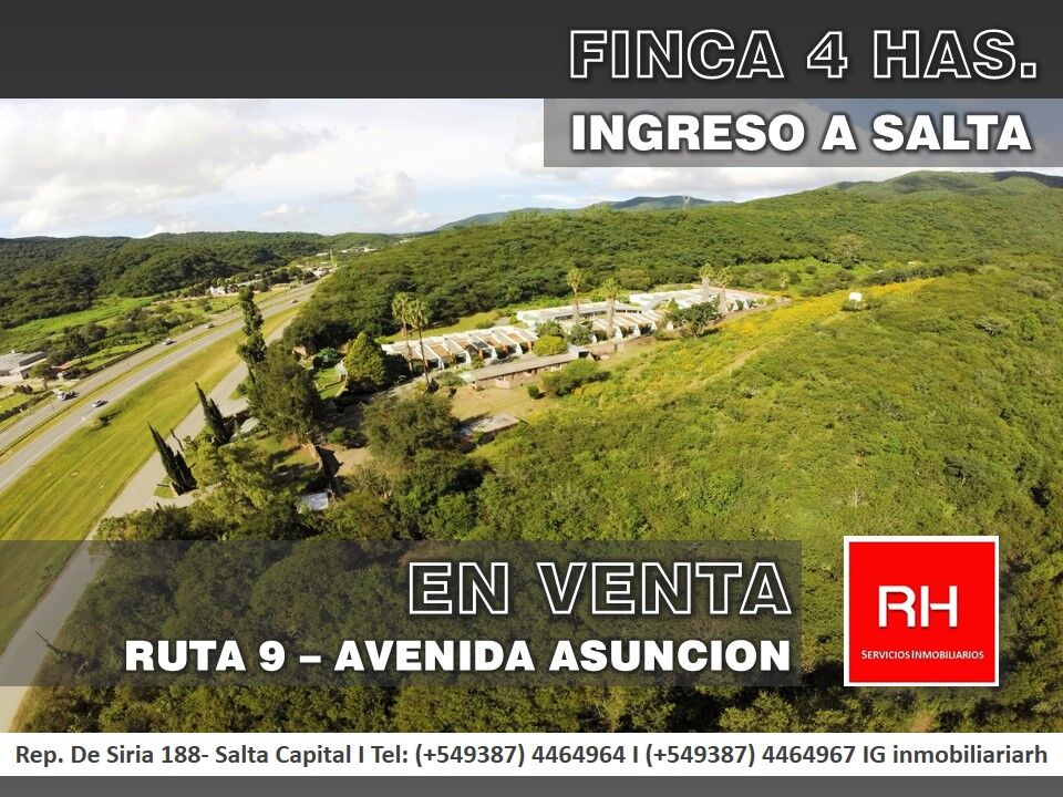 Finca de 4 hectáreas sobre colectora