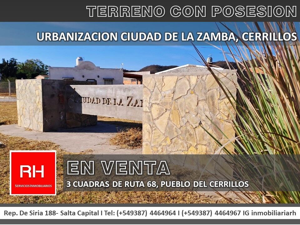 Terreno de 250 m² en Ciudad de la Zamba